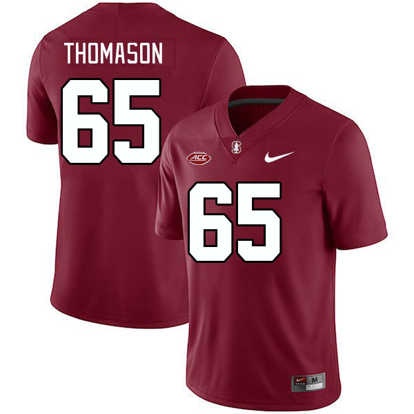 Men #65 Allen Thomason Stanford Cardinal 2024 ACC Conference College Football Jerseys Stitched-Cardi